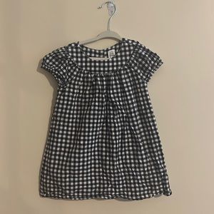 BABY GAP Navy Gingham Dress